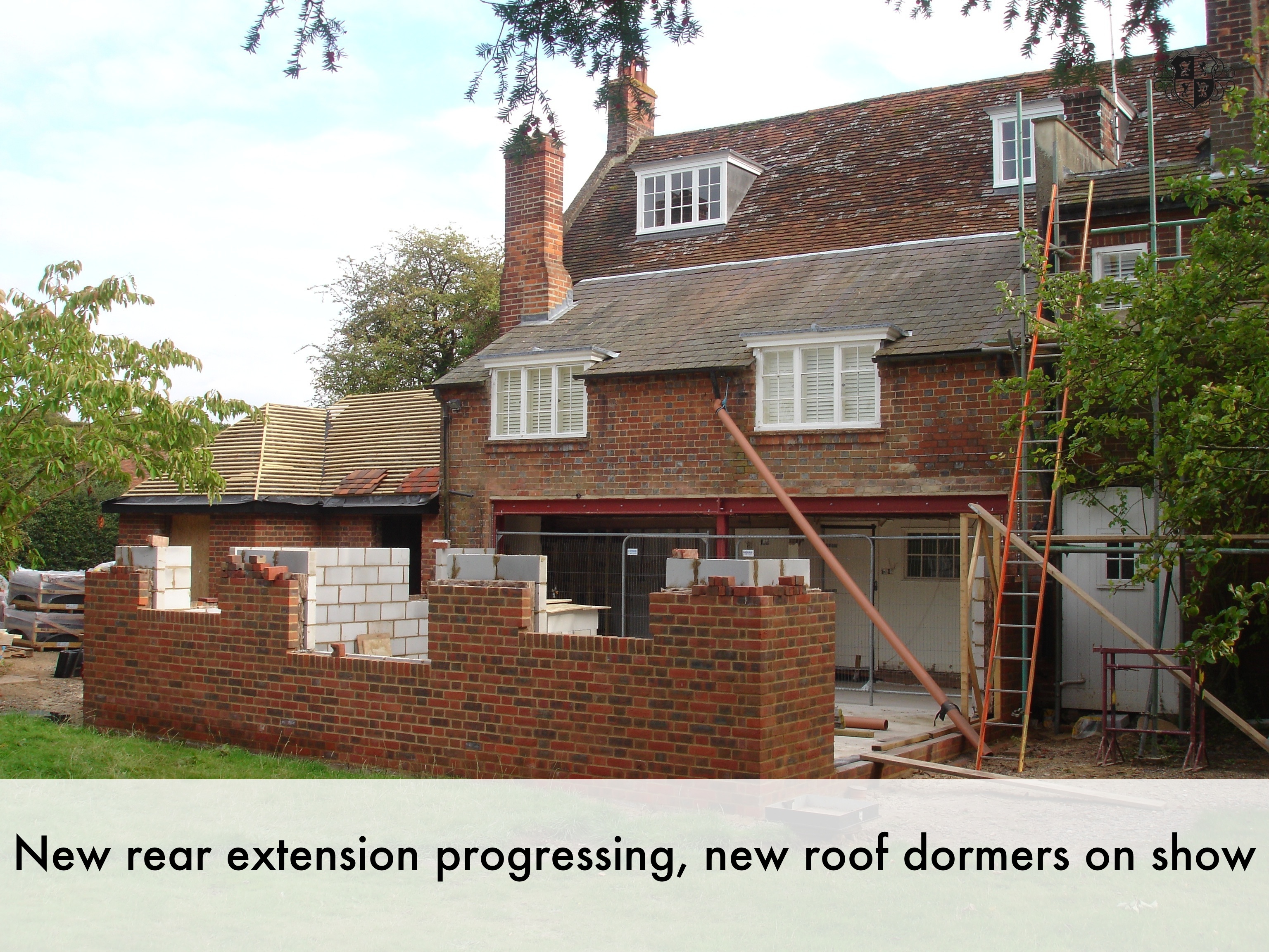 New Rear Extension Progressing New Roof Dormers On Show Robin